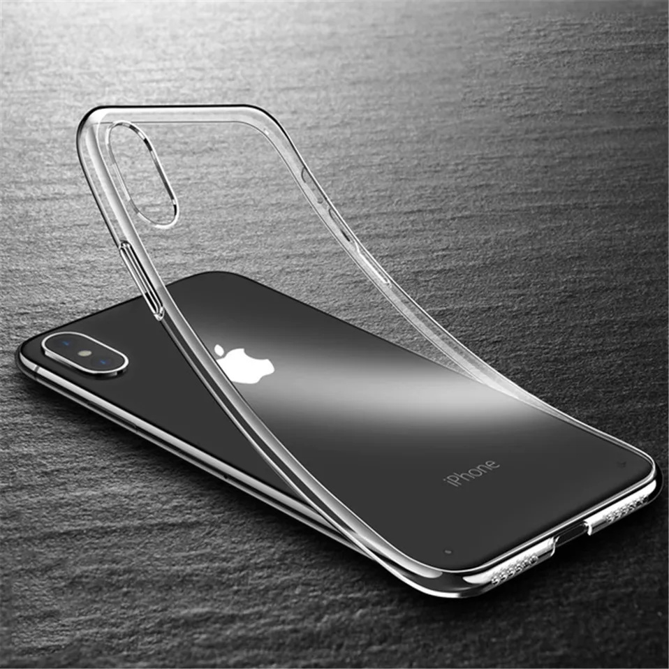 Transparent TPU case for iPhone X 6 6s 7 8 Plus 06