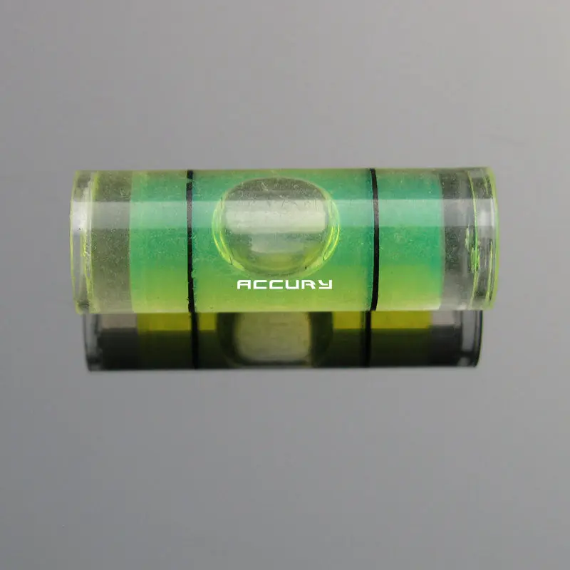 

HACCURY 1pcs 8*23mm Acrylic Tubular Spirit Level Mini Cylinder Plastic Vial water level indicator