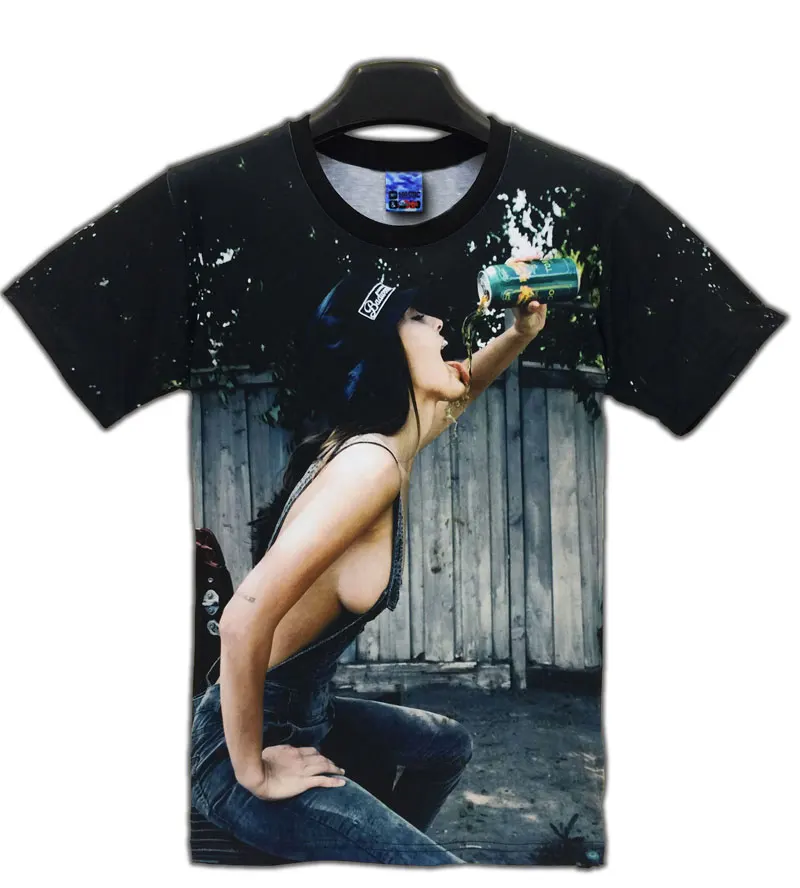 Naked girls in button up shirts Newest Village Styles Summer T Shirt Men Brand New Naked Sexy Girl With Drinking Printed T Shirt 3d Camisetas Rock Hombre Buy At The Price Of 10 31 In Aliexpress Com Imall Com