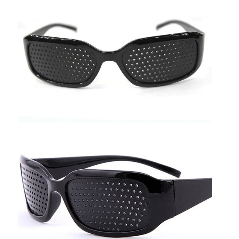 

Black Pinhole Sunglasses Anti-fatigue Vision Care Microporous Glasses Eye Exercise Eyesight Improve Anti-myopia Unisex Eyewear