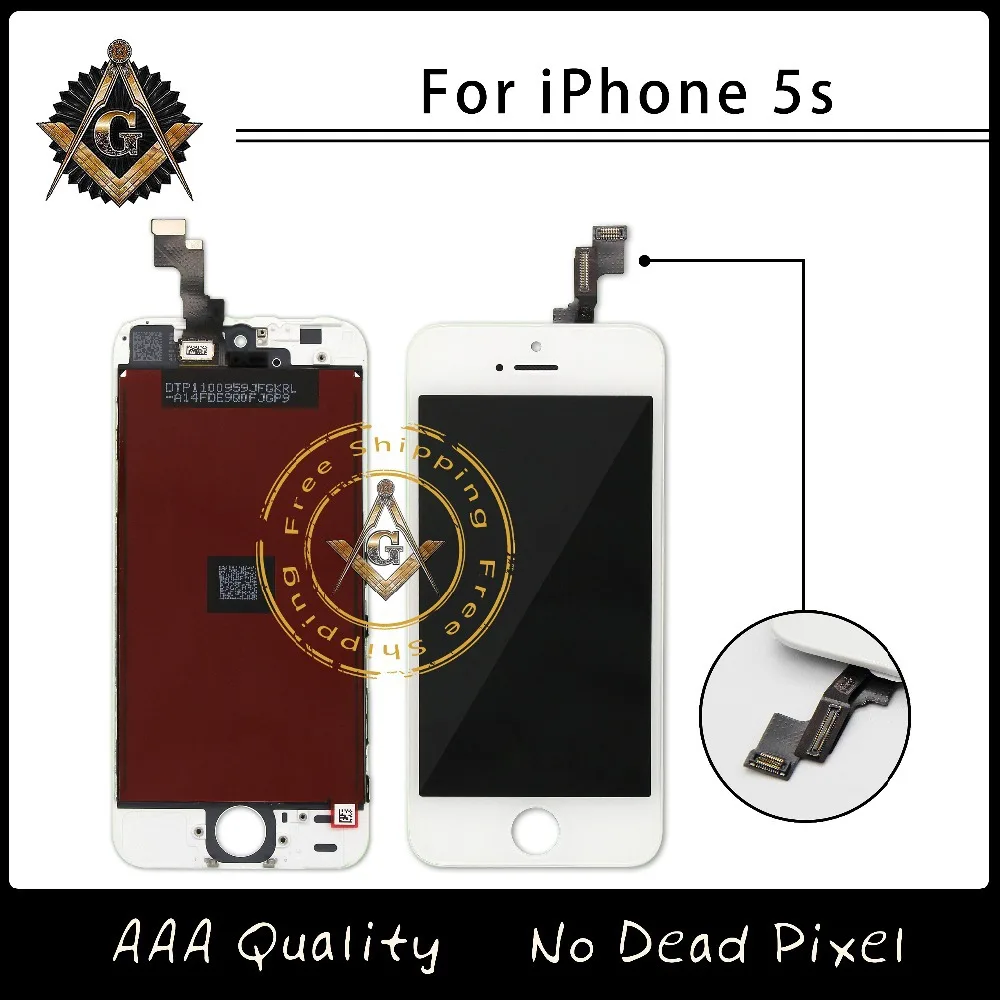 imágenes para 40 Unids/lote 5S AAA Calidad Sin Píxeles Muertos LCD Asamblea Para el iphone Reemplazo 100% Probó El Envío Libre Vía DHL imágenes para 40 Unids/lote 5S AAA Calidad Sin Píxeles Muertos LCD Asamblea Para el iphone Reemplazo 100% Probó El Envío Libre Vía DHL
