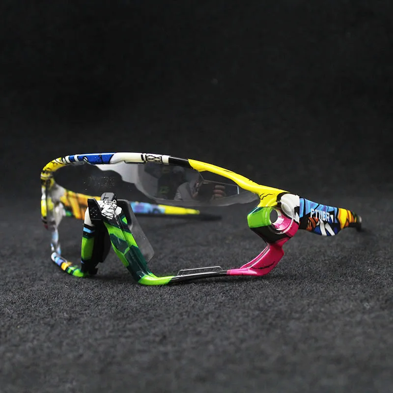 Абсолютно прозрачный фотохромный велосипед солнцезащитные очки спортивные солнцезащитные очки мужские и женские MTB дорожные велосипедные очки