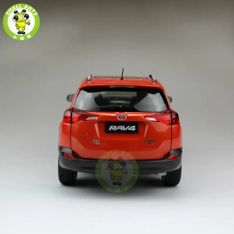 1:18 RAV4 литая модель автомобиля SUV игрушки для подарков коллекция хобби оранжевый