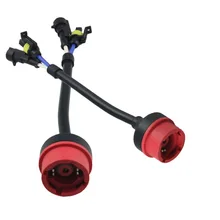 2x D2S adapter do złącza D2R D2C HID kable w wiązce adapter AMP wtyk D2 ukryta żarówka posiadacze