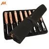 8PCS GOUGE SET CANVAS POCKET STORAGE TOOL BAG ROLL HOLDER WOOD CARVING CHISELS TOOLS 8, 10, 12, 14, 16, 18, 22, 28MM ► Photo 1/6