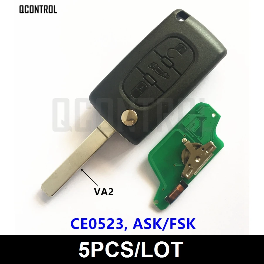 QCONTROL 3BT дистанционный флип-ключ для PEUGEOT 807 407 308 307 207 CC SW эксперт партнер Авто