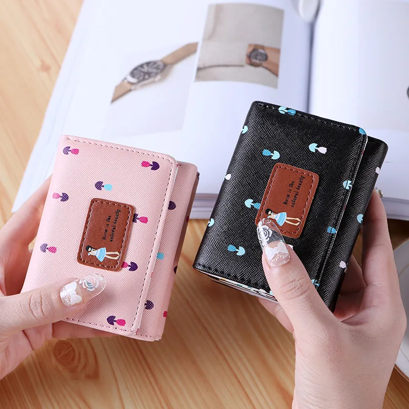 Cutegirlwalletdesignercartoonleatherwalletskawaiifoldablesmall