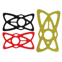 Полезные 3 шт красный/черный/желтый высокопрочный силиконовый резиновый навигатор телефон фиксатор ремни безопасности для велосипеда держатель руля