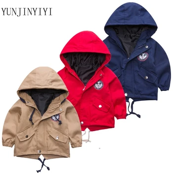 

Spring Boys Girls Jackets For Children Hooded Cute Mickey Windbreaker Kids Coats Baby Clothes Outerwear Clothing