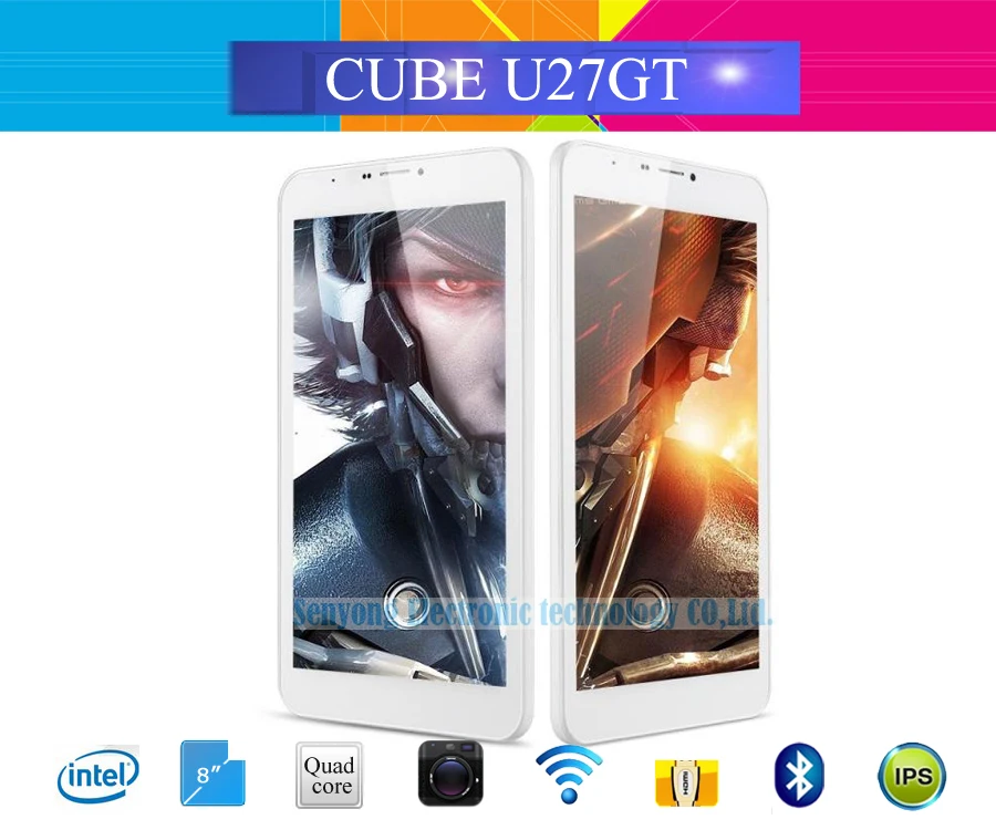  8" IPS Cube U27GT Super Android 5.1 MTK8163 Quad Core Tablet PC 1280x800 1GB RAM 8GB ROM WIFI Bluetooth GPS HDMI 