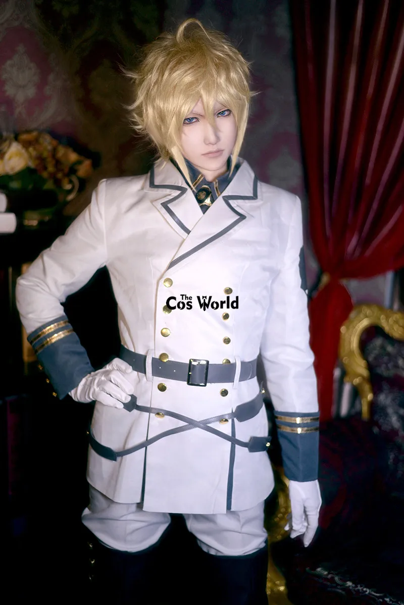 Одежда для косплея аниме Seraph Of The End Mikaela Hyakuya униформа в стиле милитари плащ