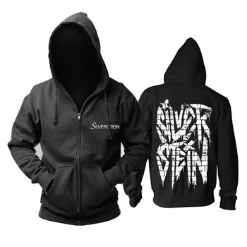 

Bloodhoof Silverstein band Hardcore black zipper hoodie Asian Size