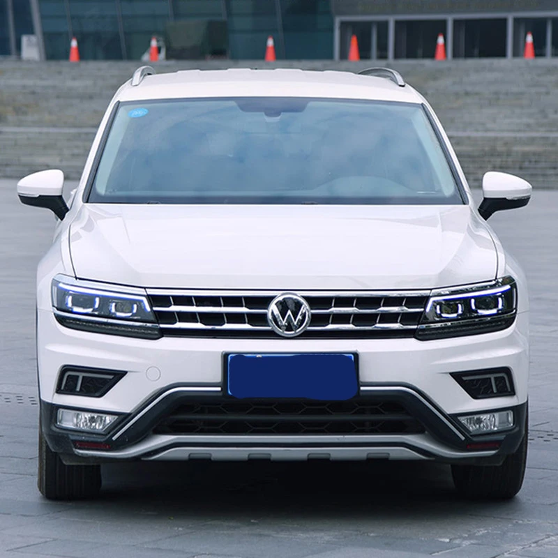 Автомобильный головной светильник для Volkswagen Tiguan светодиодный головной светильник для Tiguan передний светильник с ангельскими глазами