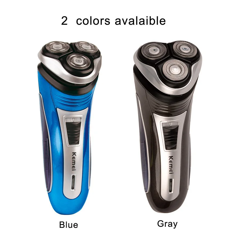 

Kemei 100-240V Rechargeable Electric Shaver 3D Triple Floating Blade Heads Shaving Razors Face Care Men Beard Trimmer Machine 46