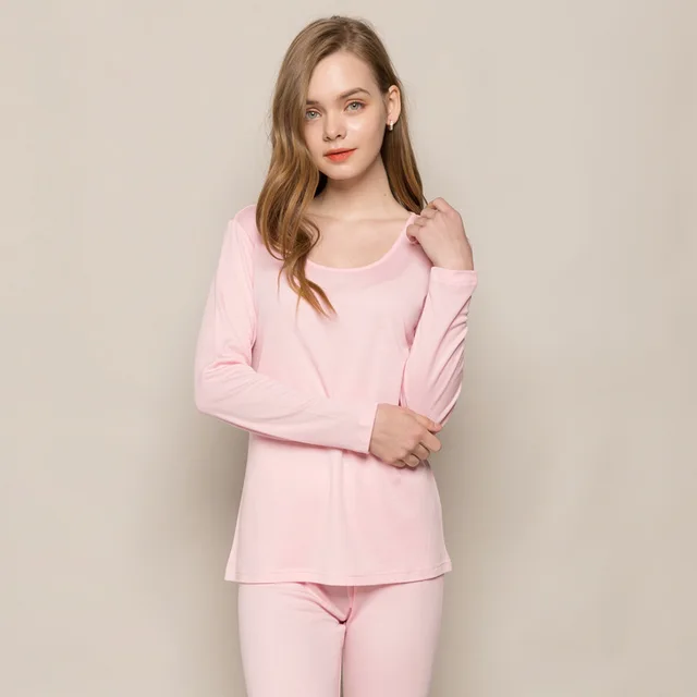 Women Pajamas 70 pure merino wool 30 nature silk thermal sets Women's