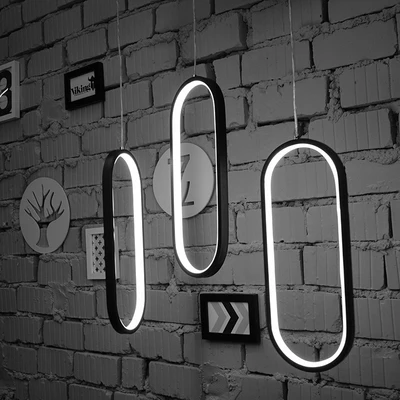 

Black/White Color Modern led pendant lights for living room dining room acrylic aluminum body LED Pendant Lamp Free Shipping