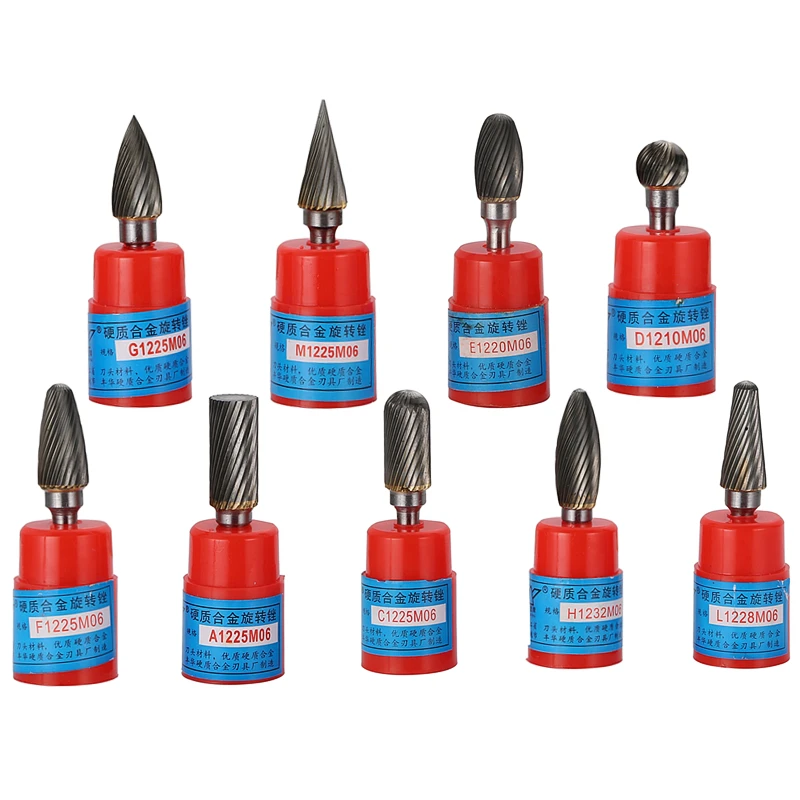 1 Pcs Tungsten Carbide Rotary Burrs Grinding Head With 6mm Shank