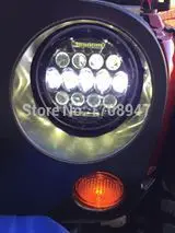 

2pcs Black/Silver New car Wrangler 7inch Round 75W led headlight With Angel Eye For 4x4 Offroad Harley Motorcycle Headlights