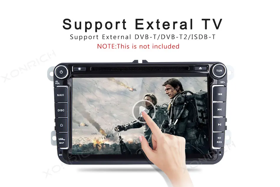 Cheap 2 din Android 8.1 GPS Car Multimedia For Volkswagen VW Passat b6 Polo T5 Skoda Octavia 2 3 Superb Seat leon 2 AutoRadio golf 5 6 19