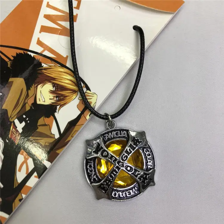 Модное ювелирное ожерелье kateyo Hitman Reborn Sawada Tsunayoshi аниме косплей брелок Vongola для мужчин wo мужчин детский подарок