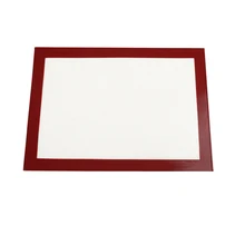 30x40 см силиконовая форма для выпечки антипригарная раскатки теста Коврики торт печенья Макарон Коврики красный край сетки барбекю pad ct1059