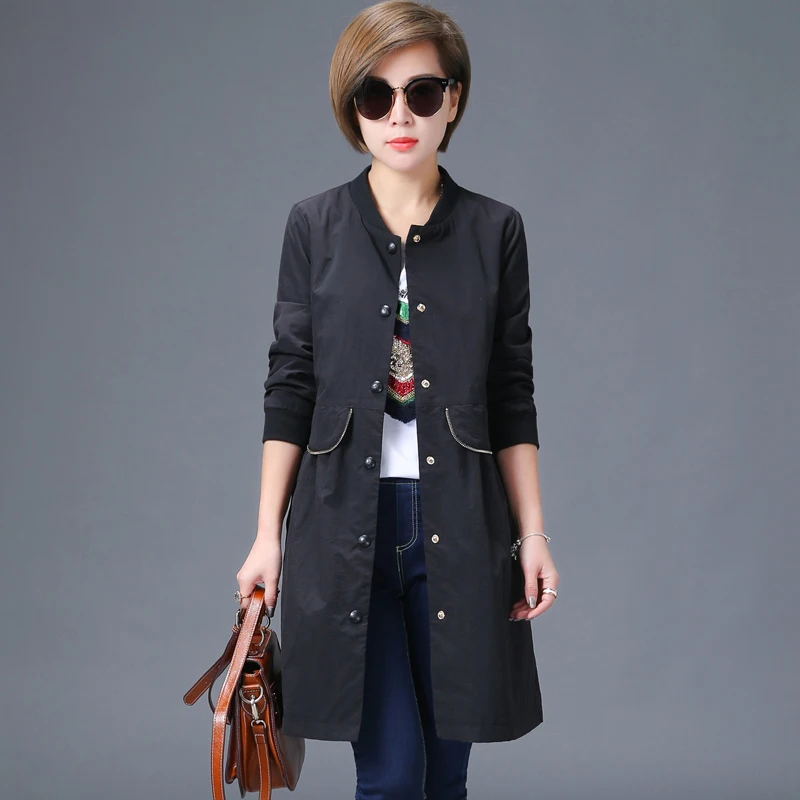Occasionnel Black Automne Tranchée Femelle Yagenz Version Plus Survêtement Femmes orange Manteau Taille 2017 Mode 3xl Coupe blue Coréenne vent De DW2I9EH