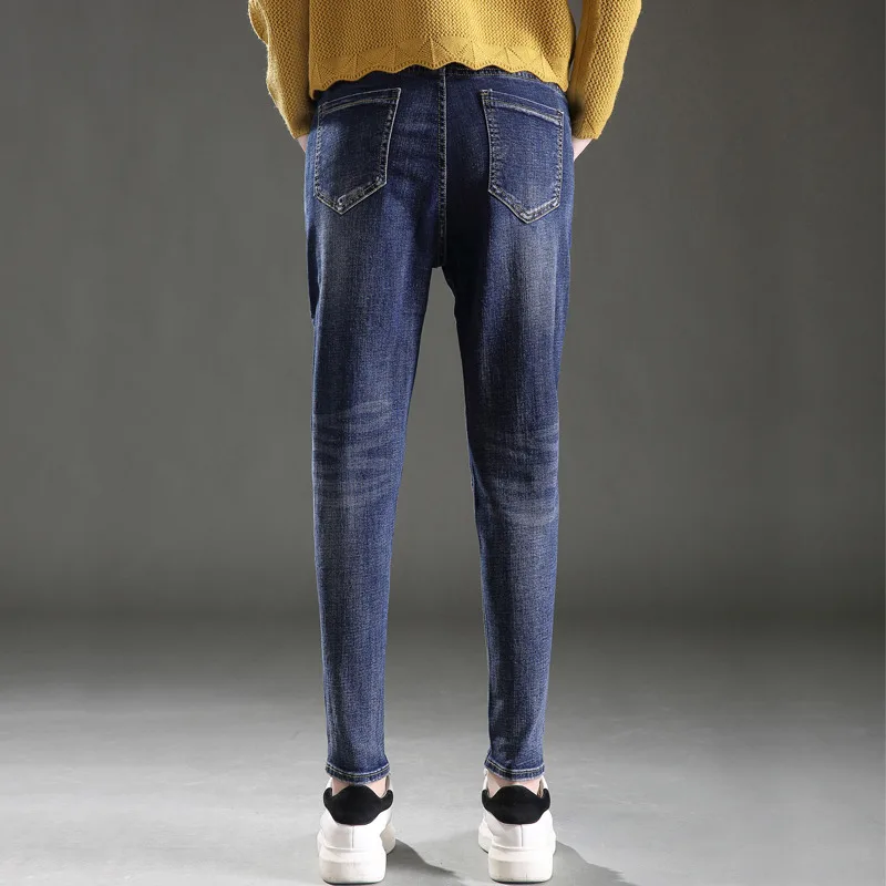 Harem Jeans Woman New Spring Boyfriend Jeans For Women Pantalon Femme Plus Size High Waist Jeans Denim Long Pants Trousers C4083