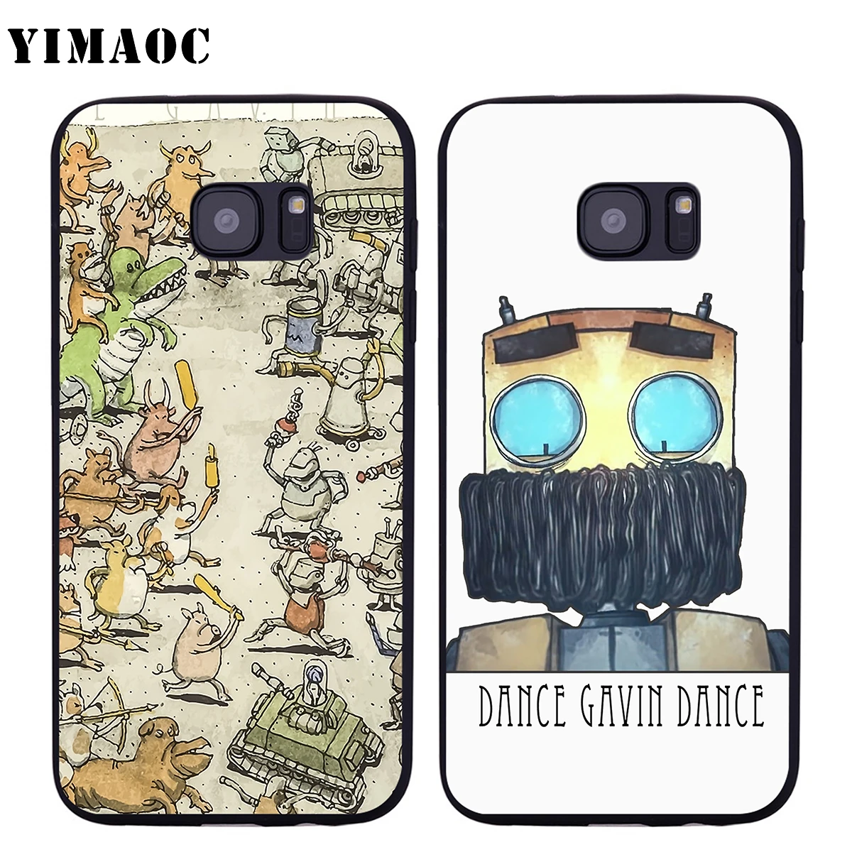 Мягкий силиконовый чехол YIMAOC для Samsung Galaxy S6 S7 Edge S8 S9 Plus A3 A5 A6 Note 8 9|Бамперы| |