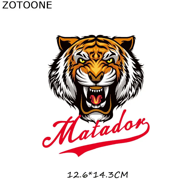 ZOTOONE тигры леопарды патчи для одежды наклейка термопереноса аппликации на