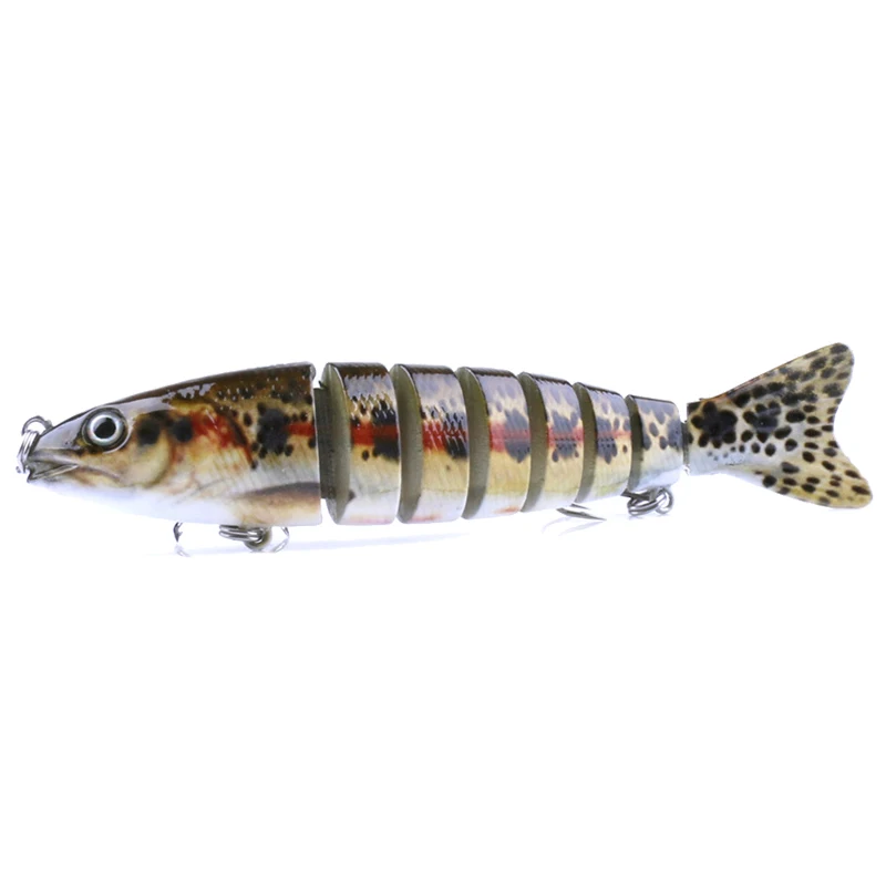

New HENG JIA Multi-section bionic bait bait cardboard packaging 12.7cm / 18g color:black and yellow