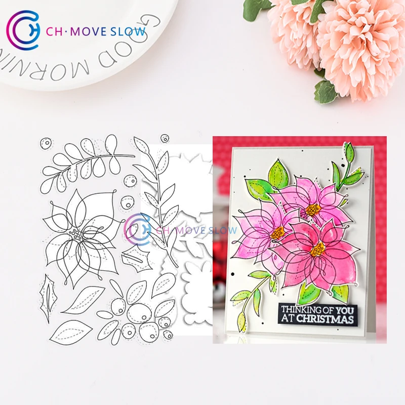 

CH WINTER FLOWERS Metal Cutting Dies For Scrapbooking DIY Cards Album Decoration Embossing Wedding Cards