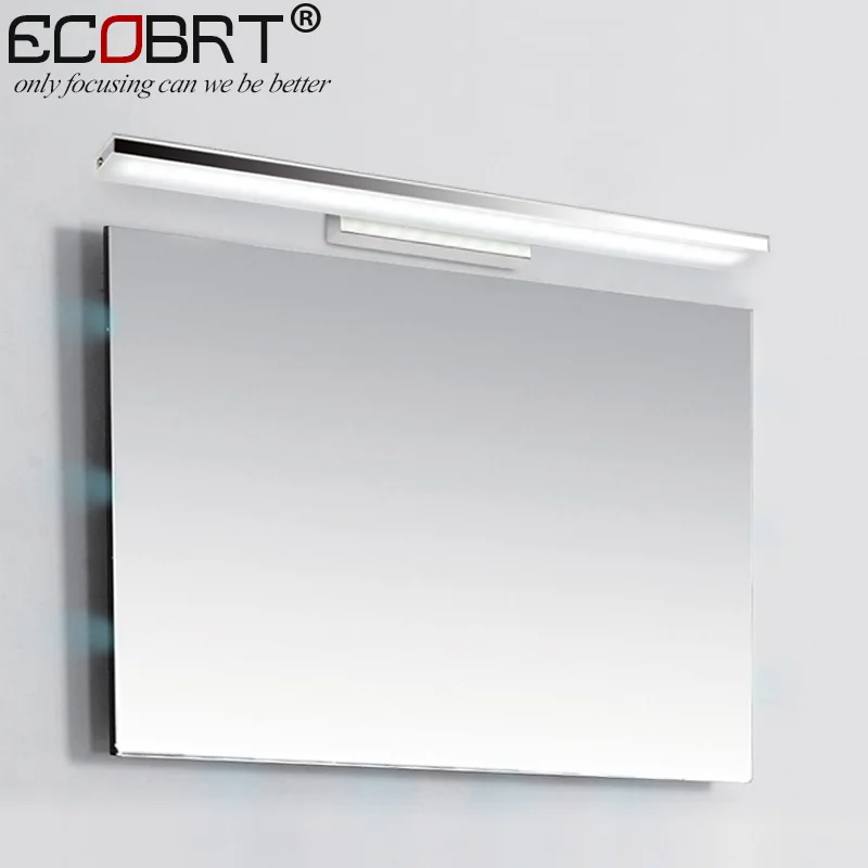 ecobrt 12w 60cm long led bathroom wall lights modern style long wall mirror with lights