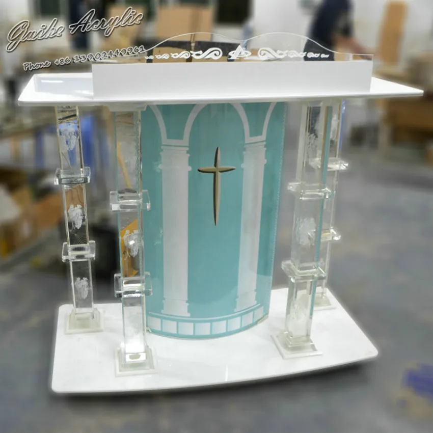 Ясно церковный Подиум принимаем заказы на логотип фойе мебель церкви Кристальные ручки для шкафов колонка