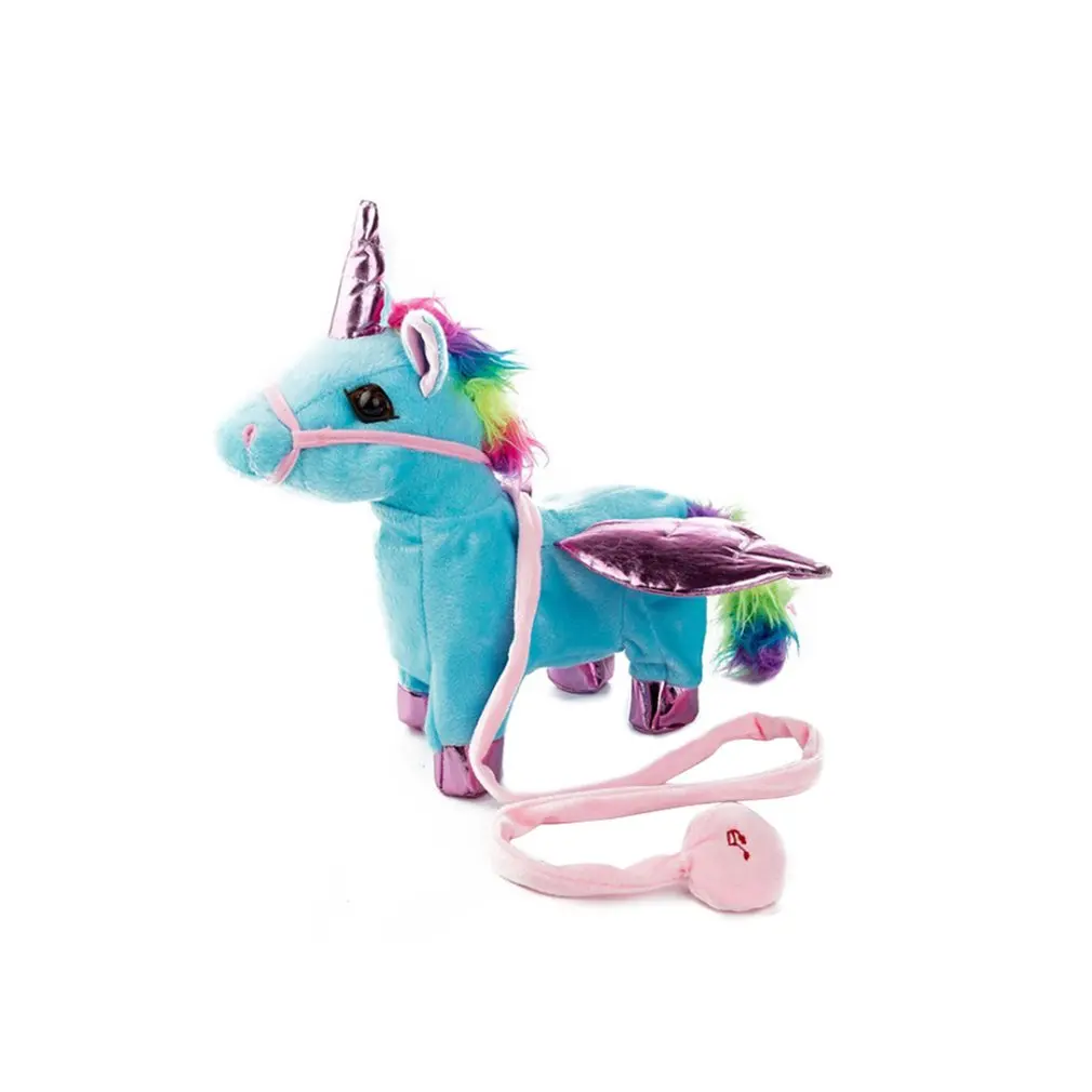 

Electric Unicorn Baby Hand Grasp Educational Toys Infant Mobility On The Crib Bed Hanging Toy Plush Dolls For Boy and Girls