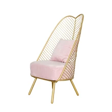 Chaise de loisirs en métal et en acier en fer ajouré, café et Bar en métal, siège de mariage, en feuille de bananier, nouveau 2019