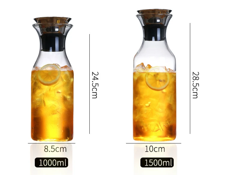 Высокая емкость, стеклянный датский чайник, диспенсер для холодной воды, сока, лимонная сода, ароматизированный чайник, диспенсер для чая, кувшины для вина, графины