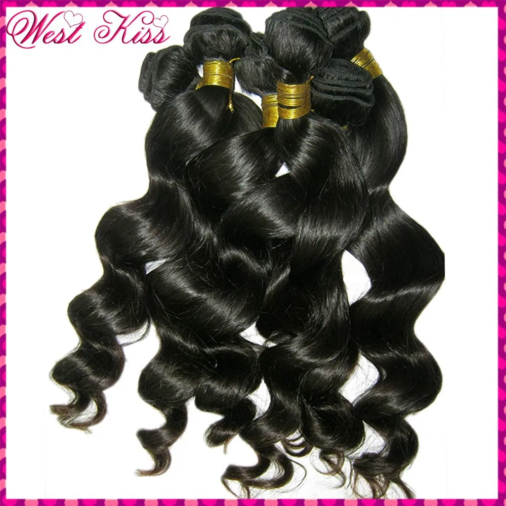 Westkiss Filipino Loose Spiral Curl Wavy Virgin Weave Thick 4