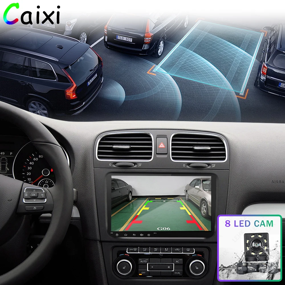 Skup CAIXI 9 radio samochodowe nawigacja GPS android 8.1 odtwarzacz multitime dla VW Volkswagen SKODA GOLF5 Golf6 POLO PASSAT B5 B6 JETTA TIGUAN