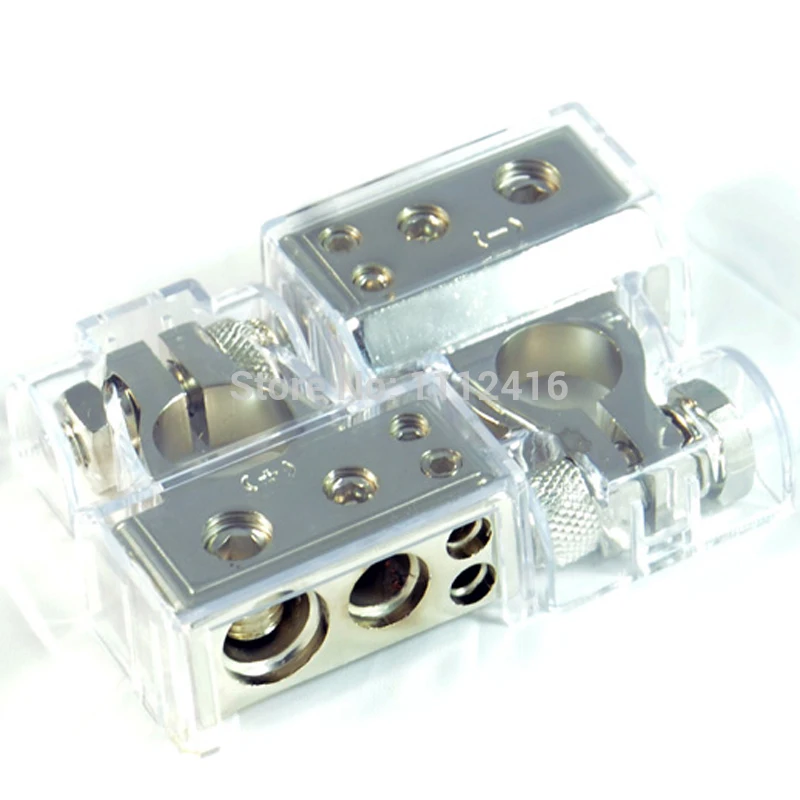 

One Pair Vehicle Car Battery Clamp Terminals Connectors Nickle Treatment