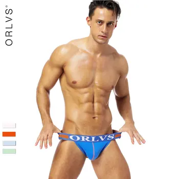 

3PCS 2018 ORLVS Gay Jockstrap Thong Men Underwear Men G Strings Jockstrap Briefs Gay Underwear Men String Sexy Cotton Underpants