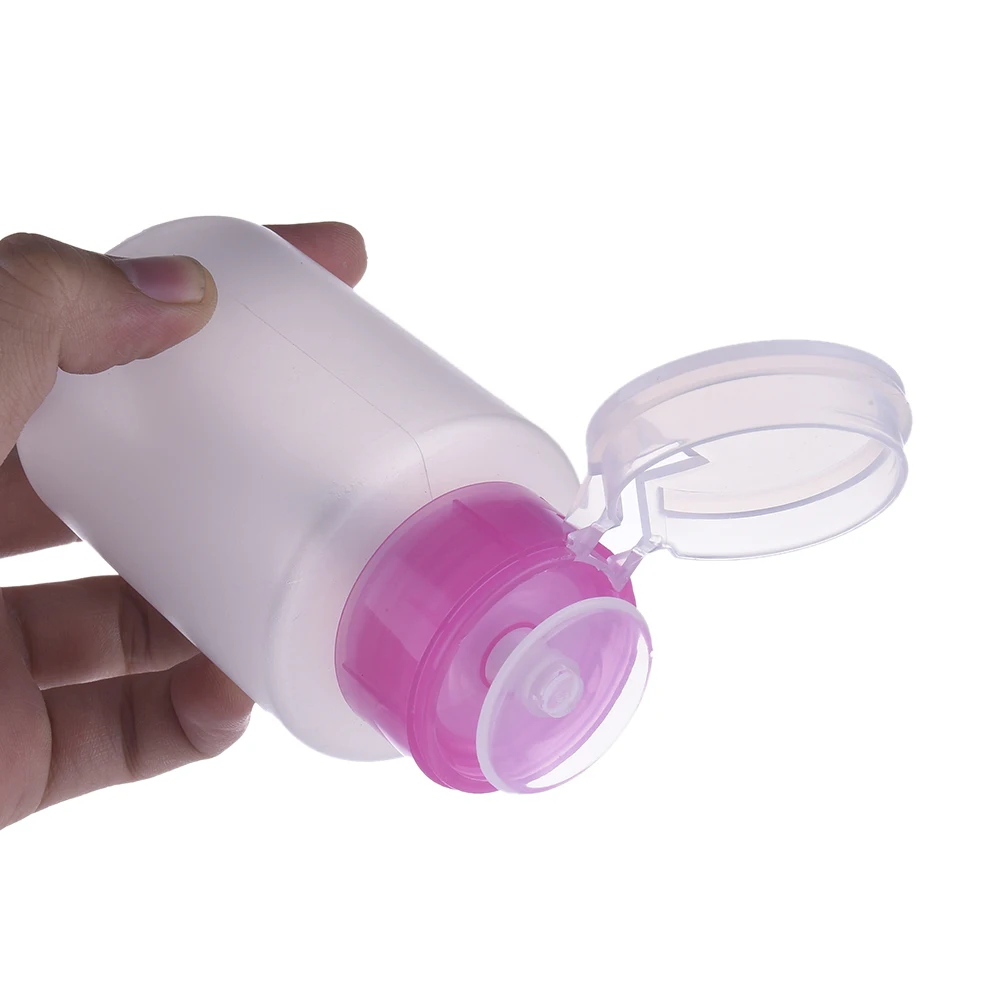 1 шт. принадлежности для ногтей вакуумная пластиковая бутылка для ручного давления лак для ногтей загрузка и разгрузка бронированная вода пустые бутылки