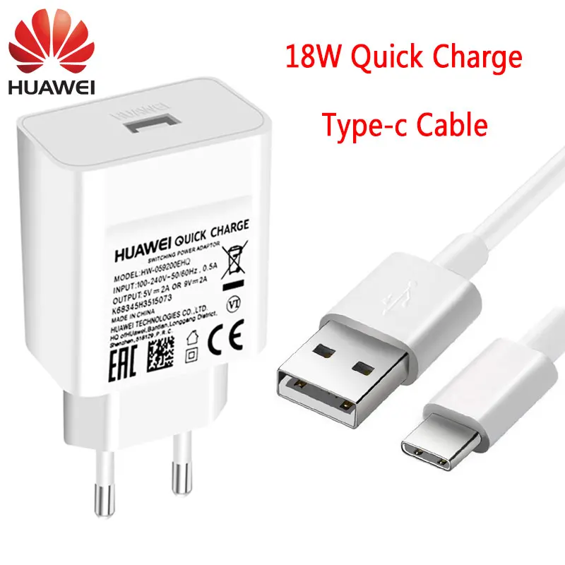 Оригинальное быстрое зарядное устройство Huawei кабель Type C P30 lite Nova 2 3 4 4e P9 plus MediaPad M5