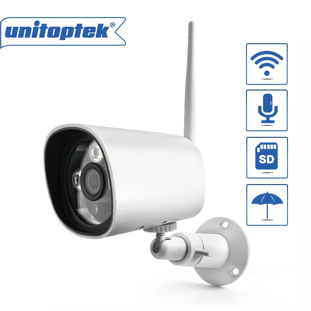 

WIFI Outdoor IP camera 1080P Waterproof 2.0MP Bullet Wireless Security Camera Onvif Metal Audio TF Card Record IR 20M CamHi
