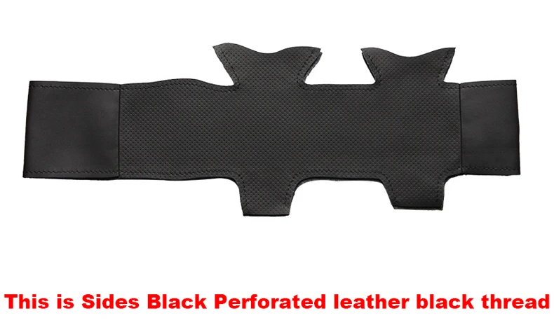 Black-Artificial-Leather-Car-Steering-Wheel-Cover-for-Nissan-Almera-N16-Pathfinder-Primera-XTrail-2001-2006-7