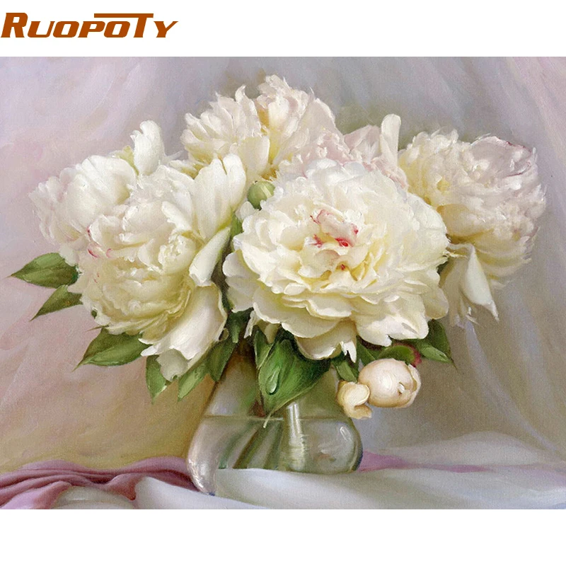 Набор для рисования по номерам на холсте Цветы 40 х50 см|digital painting|diy digital paintingpicture