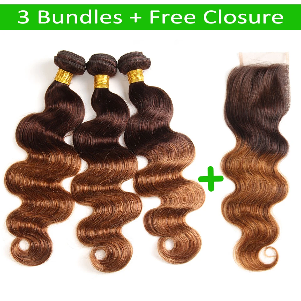 Ombre Bundles With Closure