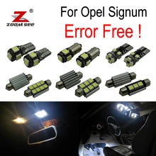 ZOOMSEEZ 12 шт. номерной знак лампа для Opel Signum светодиодный лампы Интерьер Свет комплект (2003-2008)