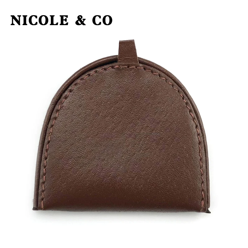 NICOLE& CO, натуральная кожа, кошелек для монет, мужской кошелек, для мелочи, металлическая застежка, держатель для карт, кошелек, ipper, маленькая сумка