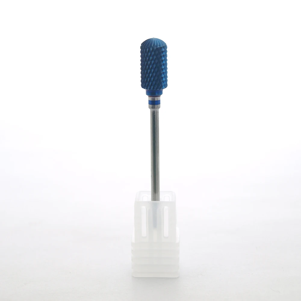 

EasyNail~Milling Cutter Manicure Blue Tungsten Round Flame Nail Drill Bit Carbide Ceramic Drill Bits Electric Machine Nail