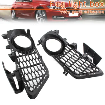 

New 1 Pair Front Bumper Fog Lamp Bezel Grills Accessories for BMW 3 Series F30 13-15